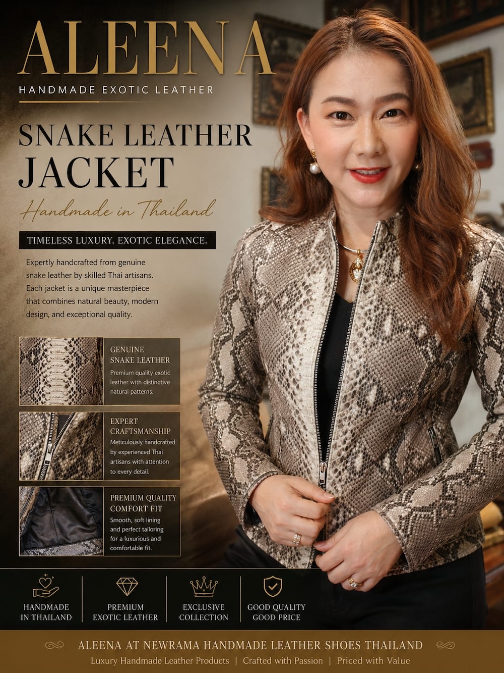  aleena leather python 