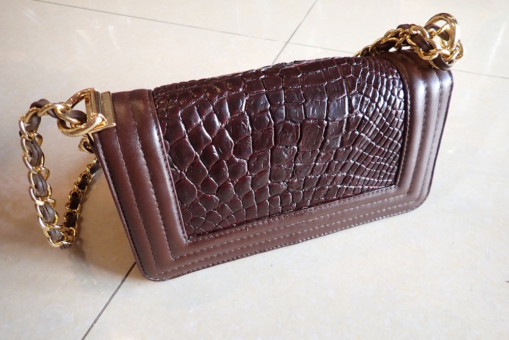  bags python leather hand made 