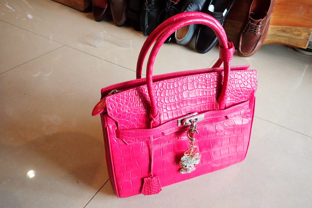  crocodile bag custom made leather bangkok 