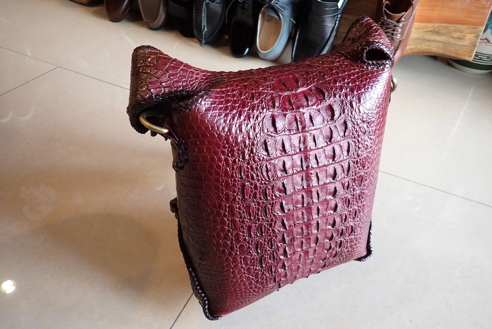  crocodile bag custom made leather thailand 