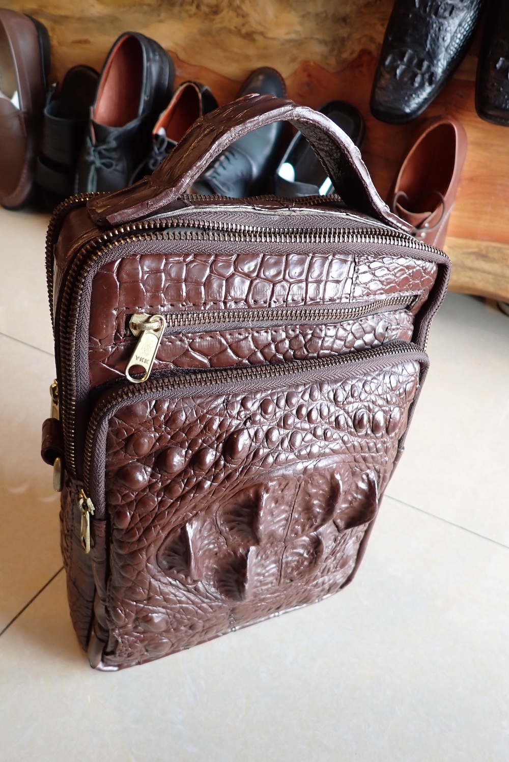  crocodile bag leather hand made bangkok 