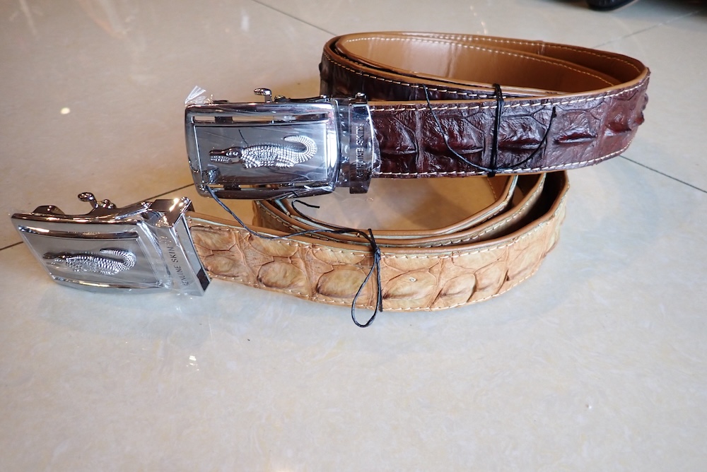  crocodile belt hand made 