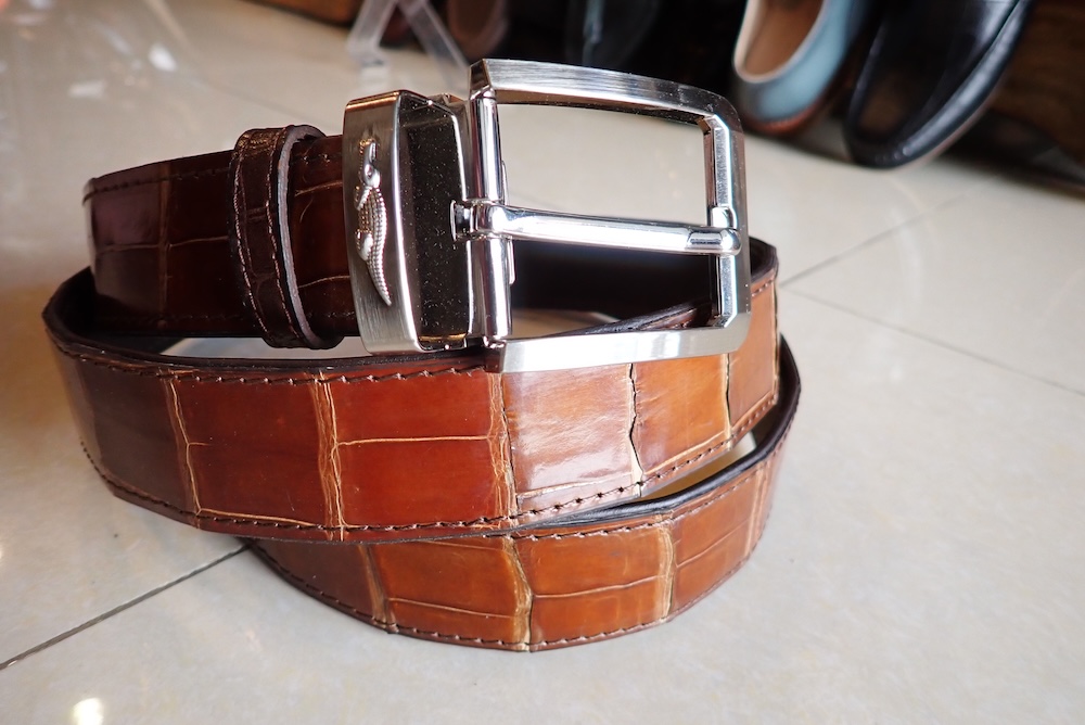  crocodile belt leather custom made 