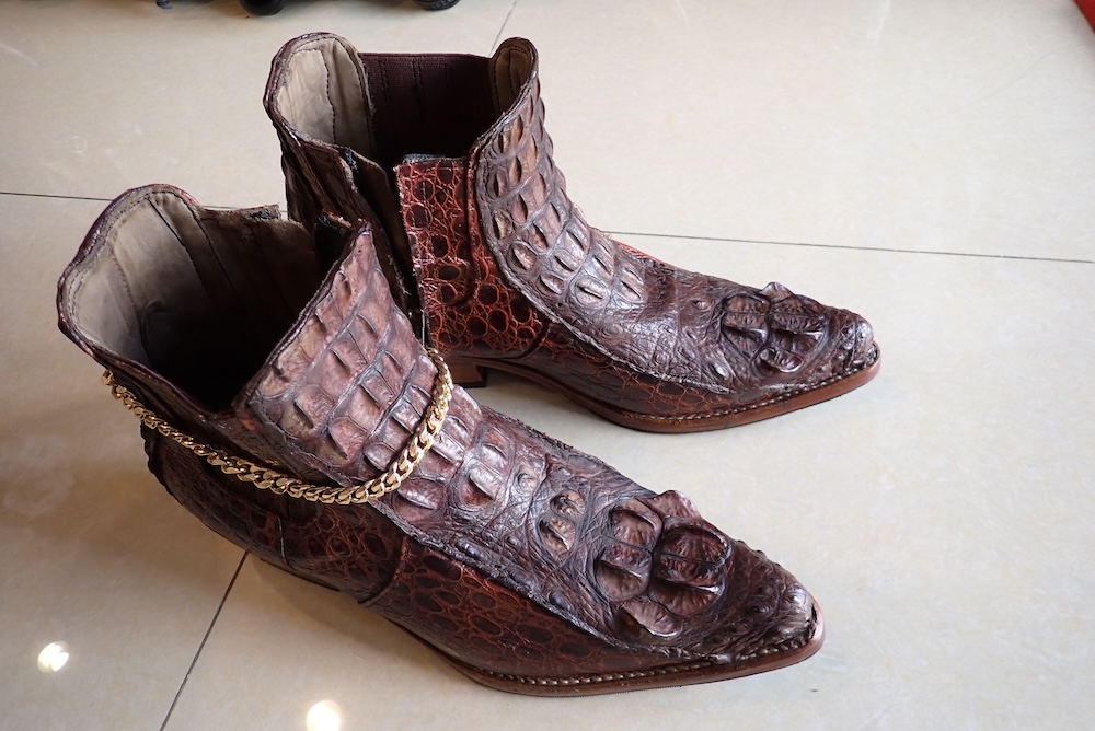  crocodile boots leather custom made 