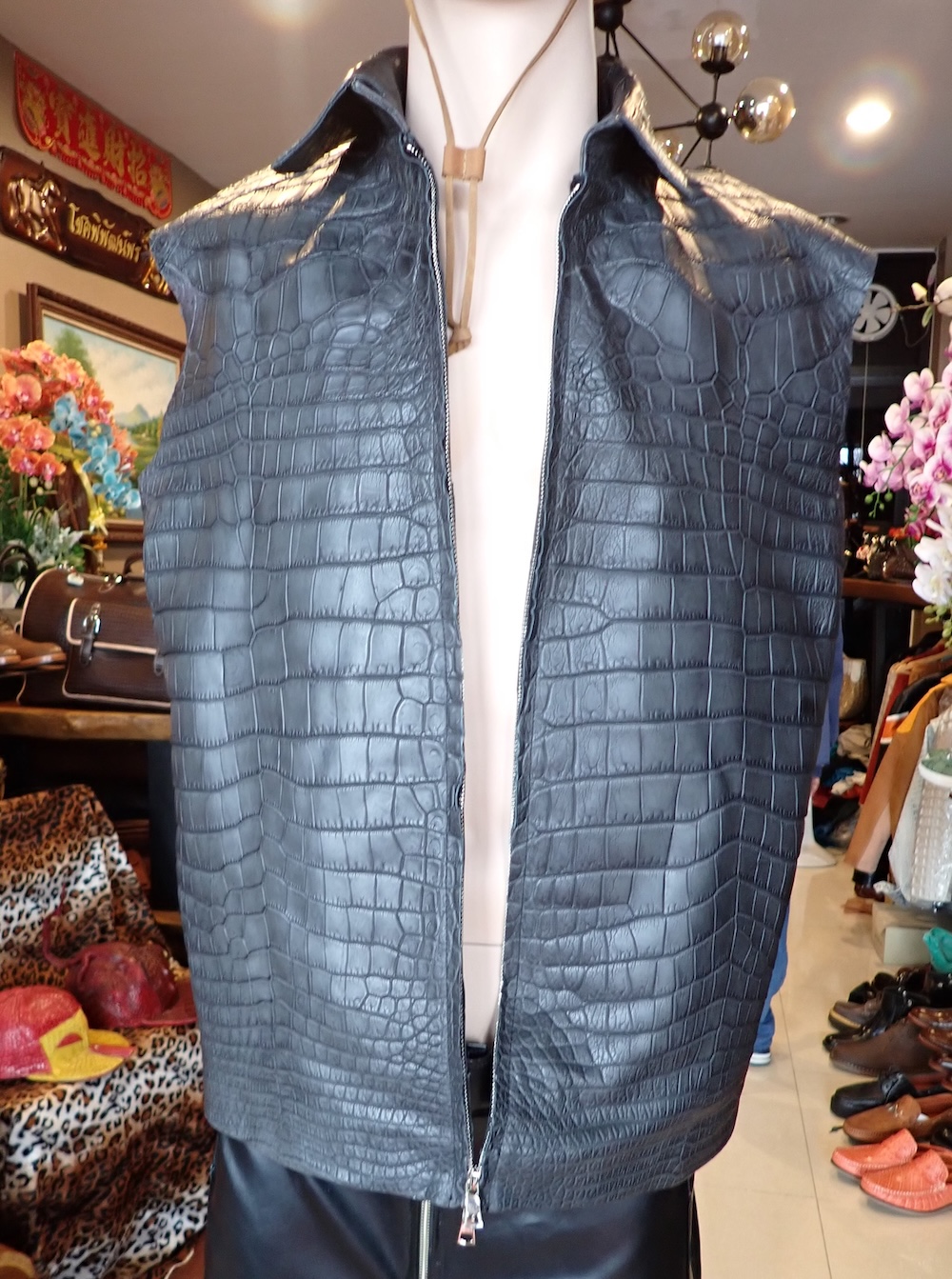  crocodile jacket custom made 