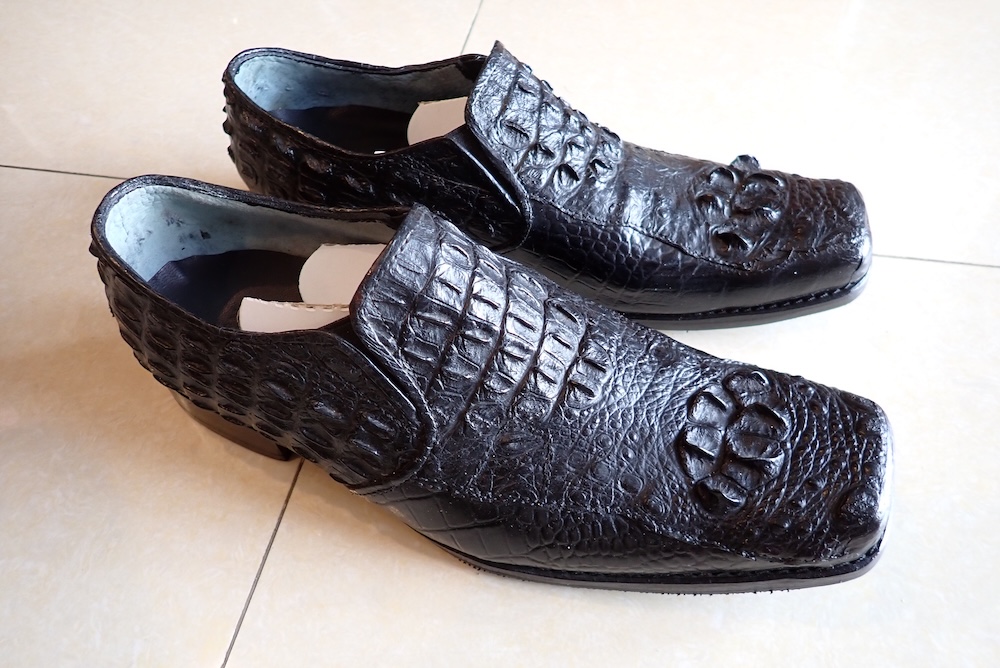  crocodile shoes hand made leather 