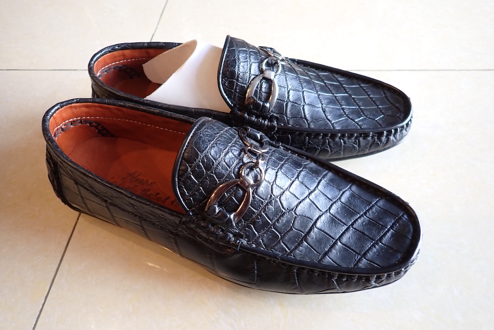  crocodile shoes hand made leather thailand 