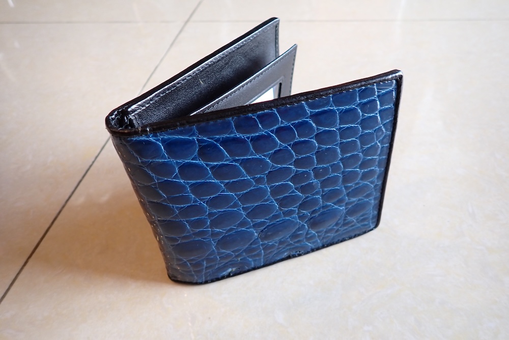  crocodile wallet leather custom made 