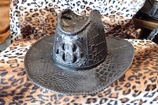  hats crocodile leather 
