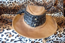  hats leather crocodile 