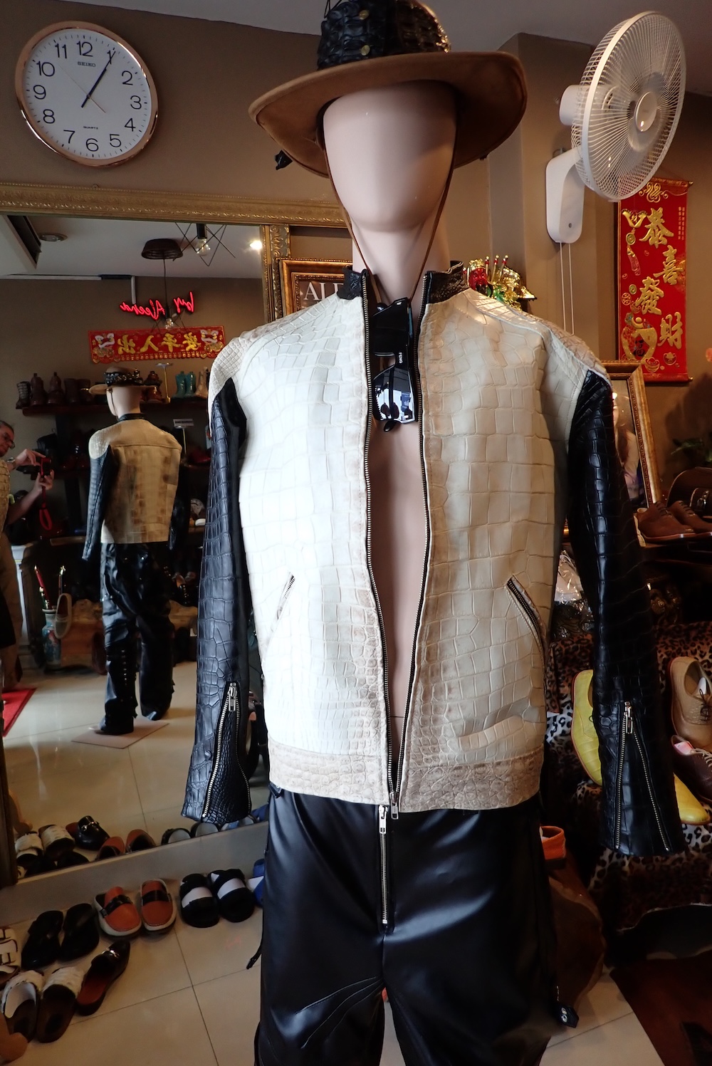  jackets leather crocodile 