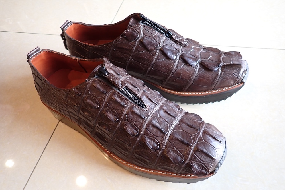 shoes ostrich leather hand made