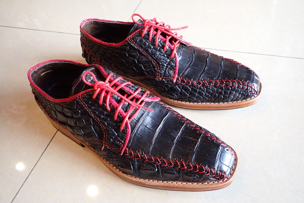 shoes python leather custom